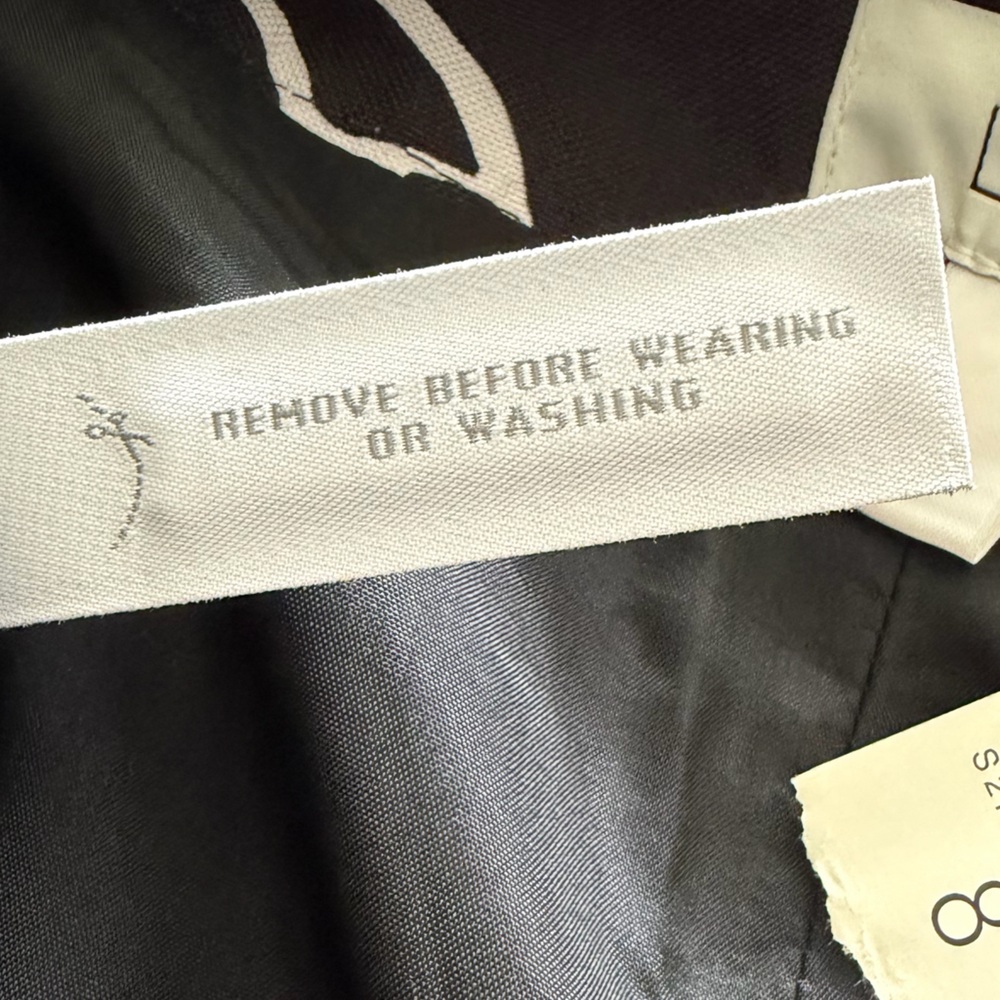 LOFT Black and White Leaf Pattern Mini Skirt NWT - image 6